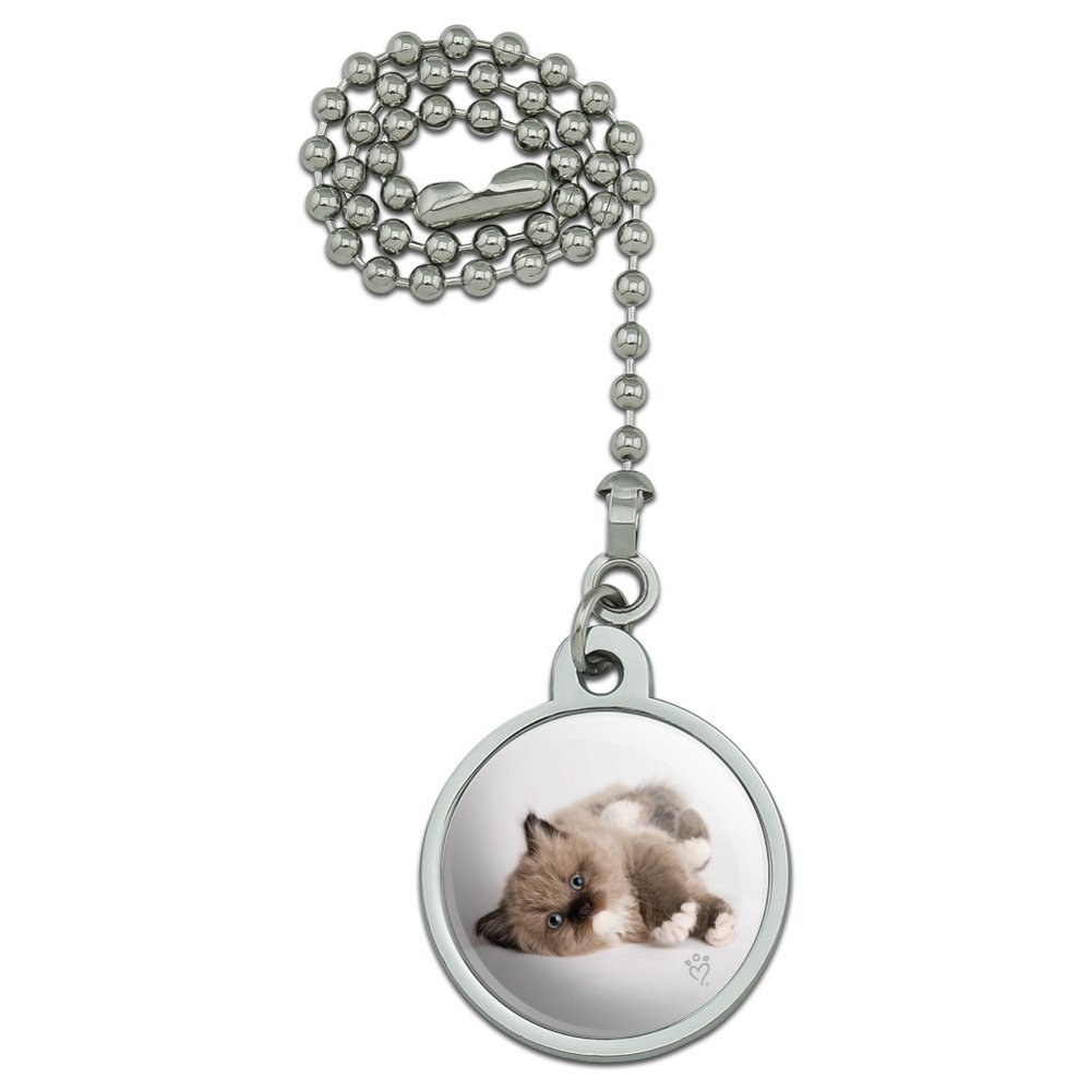 GRAPHICS & MORE Miradoll Ragdoll Kitten Cat Brown Lazy Ceiling Fan and Light Pull Chain