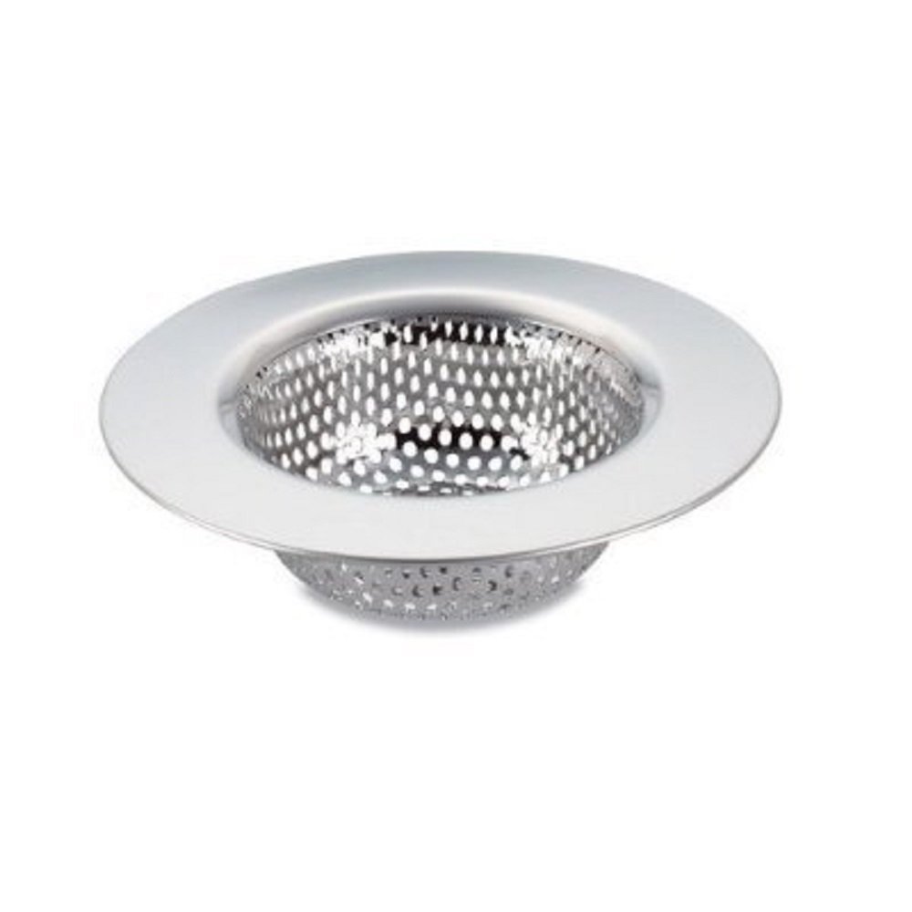 Uniware High Quality Punch Hole Sink Strainer, Large, (1 Pack, 4.5-Inch)