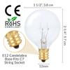 Simba Lighting G40 Replacement Bulb 5W 120V E12 Candelabra Base C7, 25 Pack view 2