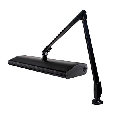 Dazor 134M3-BK-DL Classic 3 Bulb Florescent 6500K Task Light 43" Reach Black