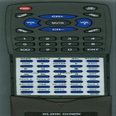 Replacement Remote Control for ROTEL RR-AX92, RA-1570, RC-1570, RA1570