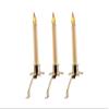 OB7503 IMC Cambridge Slant Bracket B/O w/Sensor LED Window Candle Brass Base pk 3 view 1