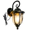 Kiven Outdoor/Indoor Plug in Wall Lantern, Black Cast Aluminum view 1