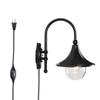 Kiven Creative Gooseneck Downward Outdoor/Indoor Plug in Wall Sconce Light Classical Acrylic with Glass Exterior Lighting Light Bulb not Included view 1