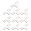 uxcell 10pcs T Shape 2 Pin LED Strip Connector for 8mm Width 3528 Single Color Flex LED Strips view 1
