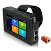 EVERSECU 5 in 1 CCTV Tester Support Up to 4K IP Camera & 720P/1080P/3mp/4mp/5 Megapixel AHD, TVI, CVI & CVBS Analog Camera, 4" Touch Screen Security Video Monitor, POE Out, IP Scan, UTP Cable Test view 1
