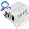 Single Mode ST Gigabit Fiber Media Converter - Built-in Fiber Module 20 km (12.42 Miles) ST  to UTP Cat5e Cat6 10/100/1000 RJ-45  Auto Sensing Gigabit or Fast Ethernet - Jumbo Frame - LLF Support view 1