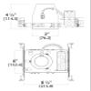 NICOR Lighting 3 inch LED Housing for New Construction Applications (13200A-LED) view 2