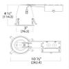 NICOR Lighting 3 inch LED Housing for Remodel Applications (13201AR-LED) view 2