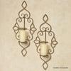 Tandi Wall Sconces Antique Gold Pair view 2