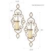 Tandi Wall Sconces Antique Gold Pair view 3