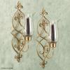 Flythe Consulting Jonetia Hurricane Wall Sconce Pair Satin Brass Pair view 2