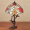 Touch of Class Tropical Passion Stained Glass Table Lamp - Multi Pastel - Handcrafted - Tiffany Style Decor - Tropics Desk Accent - Antique Flower Lamps for Bedroom, Living Room, Foyer view 3