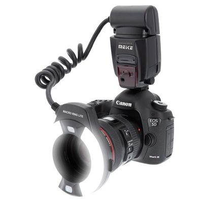 Meike Macro Ring Lite Flash Light for Canon EOS 5D Mark II, 6D, 7D, 70D, 60D, 60Da, 700D, 650D, 600D, 400D, 350D