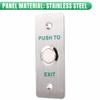 UHPPOTE Momentary Toggle Push to Exit Button Switch NO/COM Contact view 4