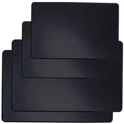 Car Dashboard Anti-Slip Mat, DaKuan 4 Packs 10.5" x 5.7" and 8" x 5.1" Sticky Non-Slip Dashboard Gel Latex Pad for Cell Phone, Sunglasses, Keys, Coins