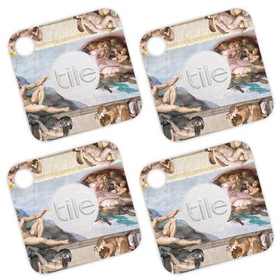 MightySkins Skin Compatible with Tile Mate - Creation of Adam | Protective, Durable, and Unique Vinyl Decal wrap Cover | Easy to Apply, Remove, and Change Styles | Made in The USA