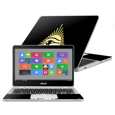 MightySkins Skin Compatible with Asus Chromebook Flip C302CA 12.5" (2016) - Eye of Horus | Protective, Durable, and Unique Vinyl Decal wrap Cover | Easy to Apply, Remove | Made in The USA