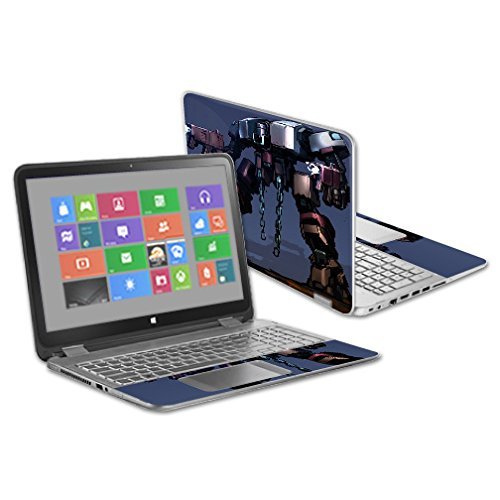 MightySkins Skin Compatible with HP Envy x360 15.6" - Steel Chains | Protective, Durable, and Unique Vinyl Decal wrap Cover | Easy to Apply, Remove, and Change Styles | Made in The USA