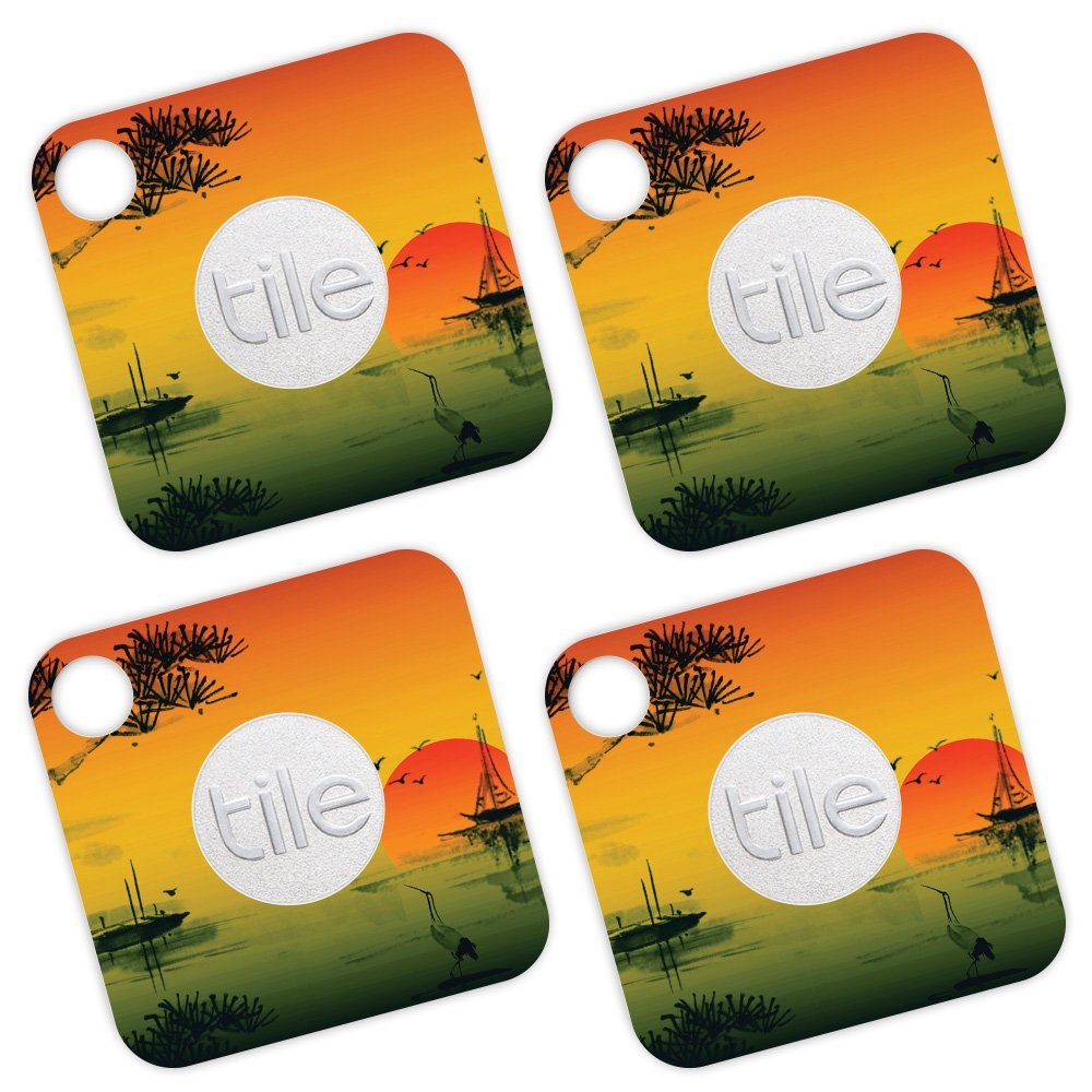 MightySkins Skin Compatible with Tile Mate - Japanese Sunset | Protective, Durable, and Unique Vinyl Decal wrap Cover | Easy to Apply, Remove, and Change Styles | Made in The USA