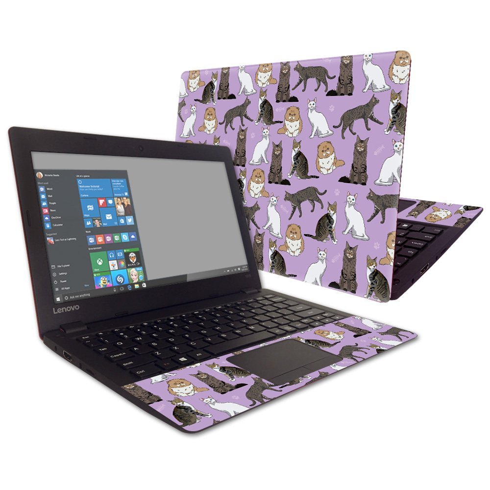 MightySkins Skin Compatible with Lenovo IdeaPad 100s 11.6" - Cat Chaos | Protective, Durable, and Unique Vinyl Decal wrap Cover | Easy to Apply, Remove, and Change Styles | Made in The USA