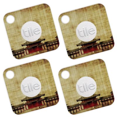 MightySkins Skin Compatible with Tile Mate - Japanese Pagoda | Protective, Durable, and Unique Vinyl Decal wrap Cover | Easy to Apply, Remove, and Change Styles | Made in The USA