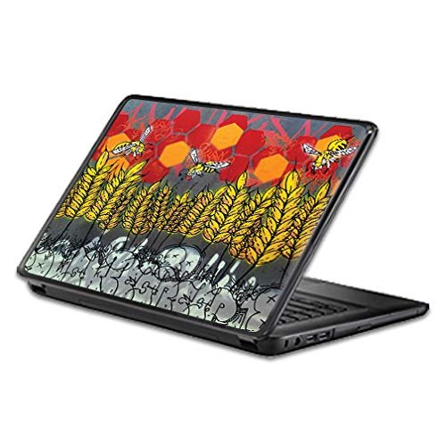 MightySkins Skin Compatible with Universal 12" Screen - Wheat Bees | Protective, Durable, and Unique Vinyl Decal wrap Cover | Easy to Apply, Remove, and Change Styles | Made in The USA