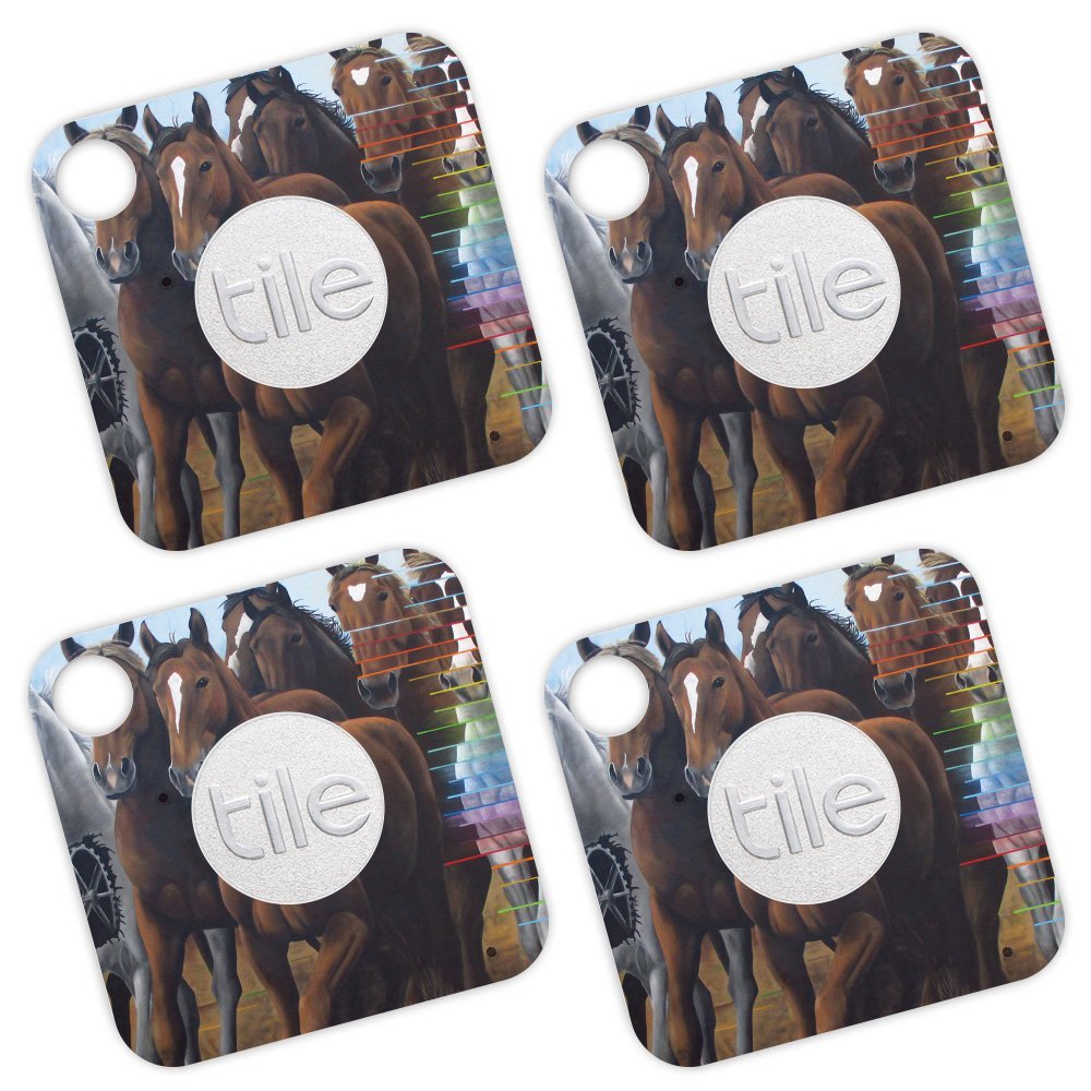 MightySkins Skin Compatible with Tile Mate - Horse Stampede | Protective, Durable, and Unique Vinyl Decal wrap Cover | Easy to Apply, Remove, and Change Styles | Made in The USA