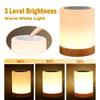 ROYFACC Night Light Touch Sensor Lamp Bedside Table Lamp for Kids Bedroom Rechargeable Dimmable Warm White Light and RGB Color Changing view 2