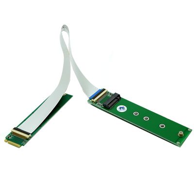 Sintech M.2 NVME Extention Cable,NGFF M-Key PCIe 3.0 SSD Extender Card with Anti-electromagnetic Foiled Cable 20CMS