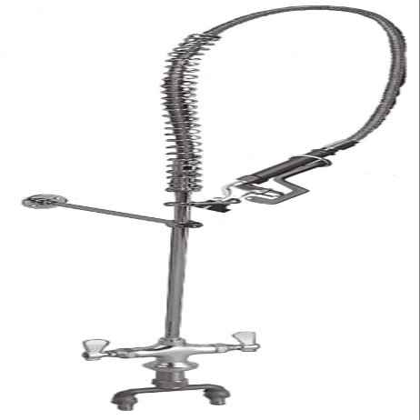 AA Faucet AA-981G Single Deck Mount Pre-Rinse NO Lead Faucet w/ 4" Spreader Unit, NSF Approved.