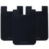 Cellessentials USA Merchant Redesigned Card Holder - Silicone Stick on Cell Phone Wallet with Pocket for Credit Card ID Business Card - iPhone Android & Smartphones (Black) view 1