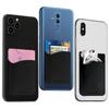 Cellessentials USA Merchant Redesigned Card Holder - Silicone Stick on Cell Phone Wallet with Pocket for Credit Card ID Business Card - iPhone Android & Smartphones (Black) view 2