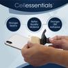 Cellessentials USA Merchant Redesigned Card Holder - Silicone Stick on Cell Phone Wallet with Pocket for Credit Card ID Business Card - iPhone Android & Smartphones (Black, White, Grey) view 2