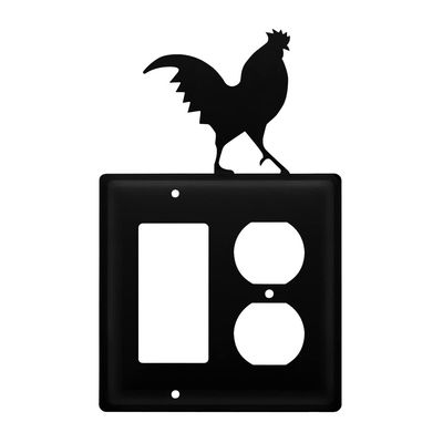 Village Wrought Iron Rooster GFCI & Outlet