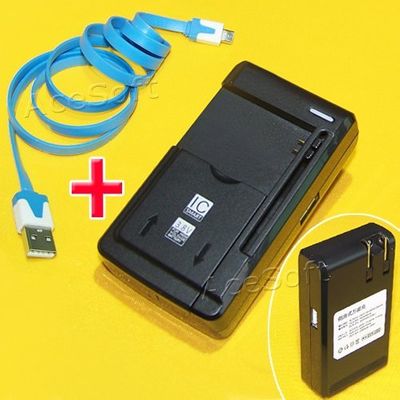 Universal Travel Dock Home USB/AC Batery Charger Micro Sync Data Cable 3ft Compatible with Verizon LG K4 LTE Smartphone