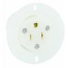 Marinco 5279 15 Amp 125 Volt Flanged Outlet Receptacle Straight Bla view 1