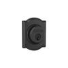 SCHLAGE Lock Company B60CAM622 Series Deadbolt Camelot Rose Single Cylinder Deadbolt, Matte Black view 1