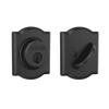 SCHLAGE Lock Company B60CAM622 Series Deadbolt Camelot Rose Single Cylinder Deadbolt, Matte Black view 4