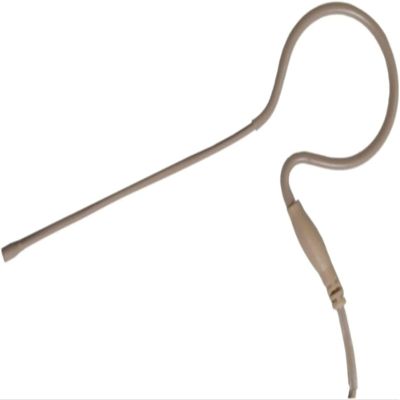 Point Source Audio CO-6-SH-BE | Bendable Boom Condenser Earworn Microphone Beige Compatible with Shure 4 Pin Mini Connector