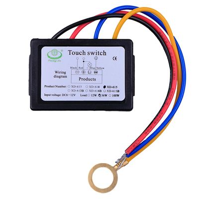 DC 6-12V Jog ON/Off Touch Switch for DIY Electromechanical LED Light Control