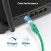 Cable Matters 10Gbps 5-Color Combo Snagless Cat 6 Ethernet Cable - 10ft, Cat 6 Cable, Cat6 Cord, Ethernet Cord, Multicolored (Black, Blue, White, Green, Red) view 4