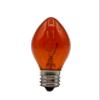 Creative Hobbies Transparent Orange C7 Light Bulbs - 7 Watt, Steady Burning, Candelabra Base - Ideal for Halloween Pumpkin Lights & Christmas | Box of 25 view 2