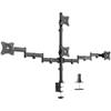 VIVO Quad Monitor Adjustable Heavy Duty Mount, Articulating Stand for 4 LCD Screens up to 24 inches STAND-V004Y view 1