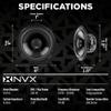 NVX VSP60 6" Premium Car Speakers, 600W Max, 200W RMS, 2-Way 6 inch Coaxial w/ 1" Silk Dome Tweeters & Built-in X-Overs, Easy to Install in Cars/Trucks/Doors (Pair) view 3