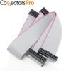 Connectors Pro Pc Accessories 13 Inches 33cm 2-Pack of 20P 2.54mm F/F IDC Silver Flat Ribbon Cable with Black 2.54mm FC Dual Row Female Sockets (20P-33cm-2PK) view 2
