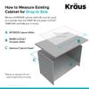 KRAUS Quarza 24-inch Kitchen Sink Drop-In/Undermount Single Bowl Granite Kitchen Sink Black Onyx, KGD-410B view 2