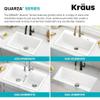 KRAUS Quarza 24-inch Kitchen Sink Drop-In/Undermount Single Bowl Granite Kitchen Sink Black Onyx, KGD-410B view 3