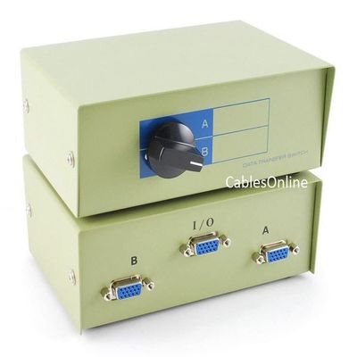 CablesOnline 2-Way VGA (HD15) Manual Switch Box (SB-008)