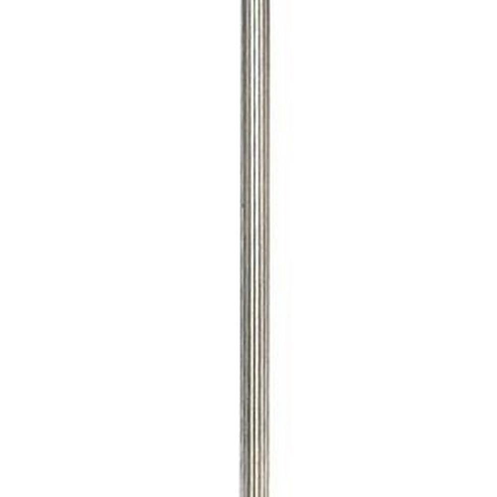 Accessory - .45 Inch Diameter Extension Rod-12 Inch Down Rod Length-Plated Silver Finish